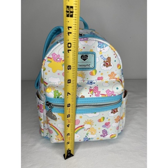 NWT Loungefly Care Bears Rainbow Colorful Mini Backpack